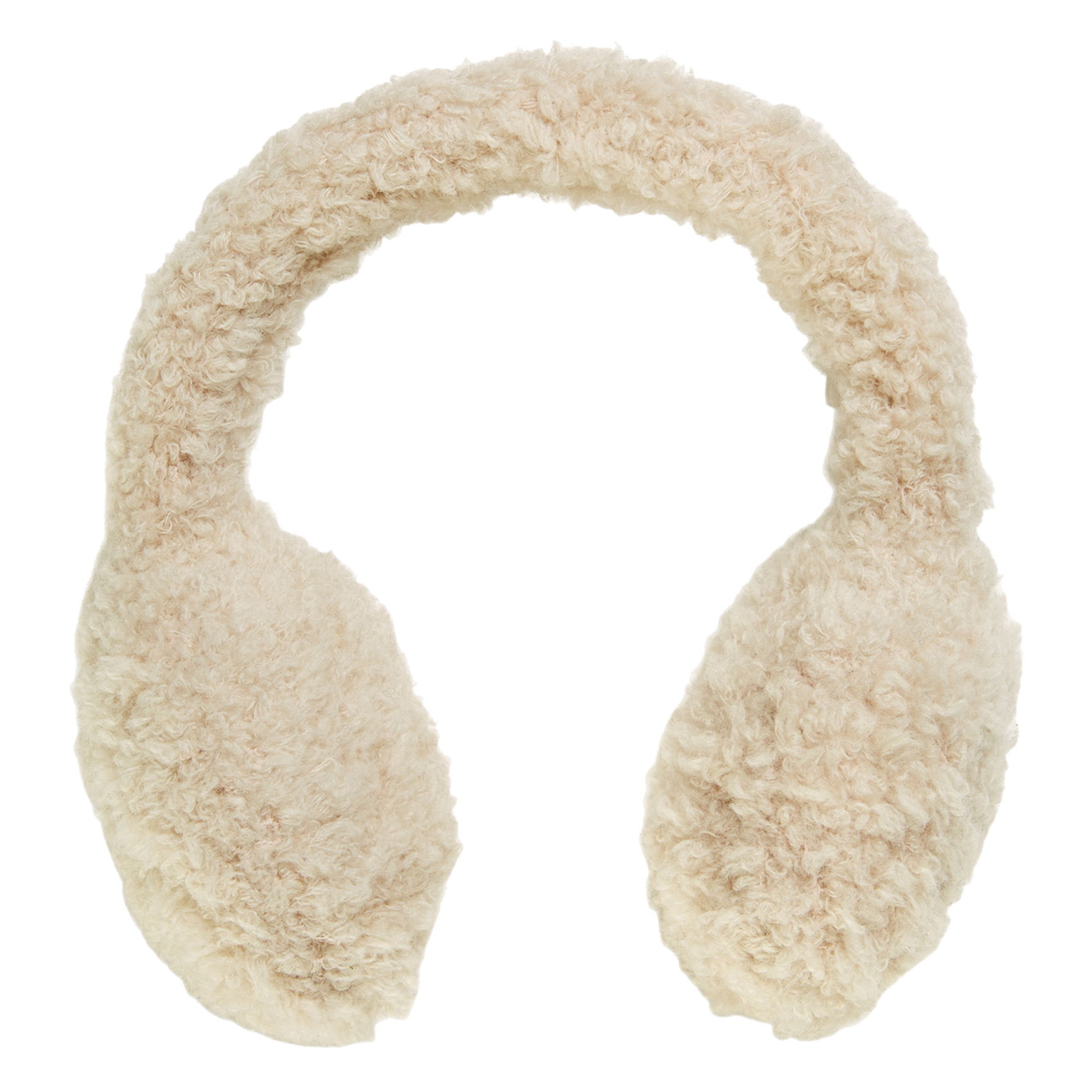 Cache oreille en laine vierge mélangée | Beige