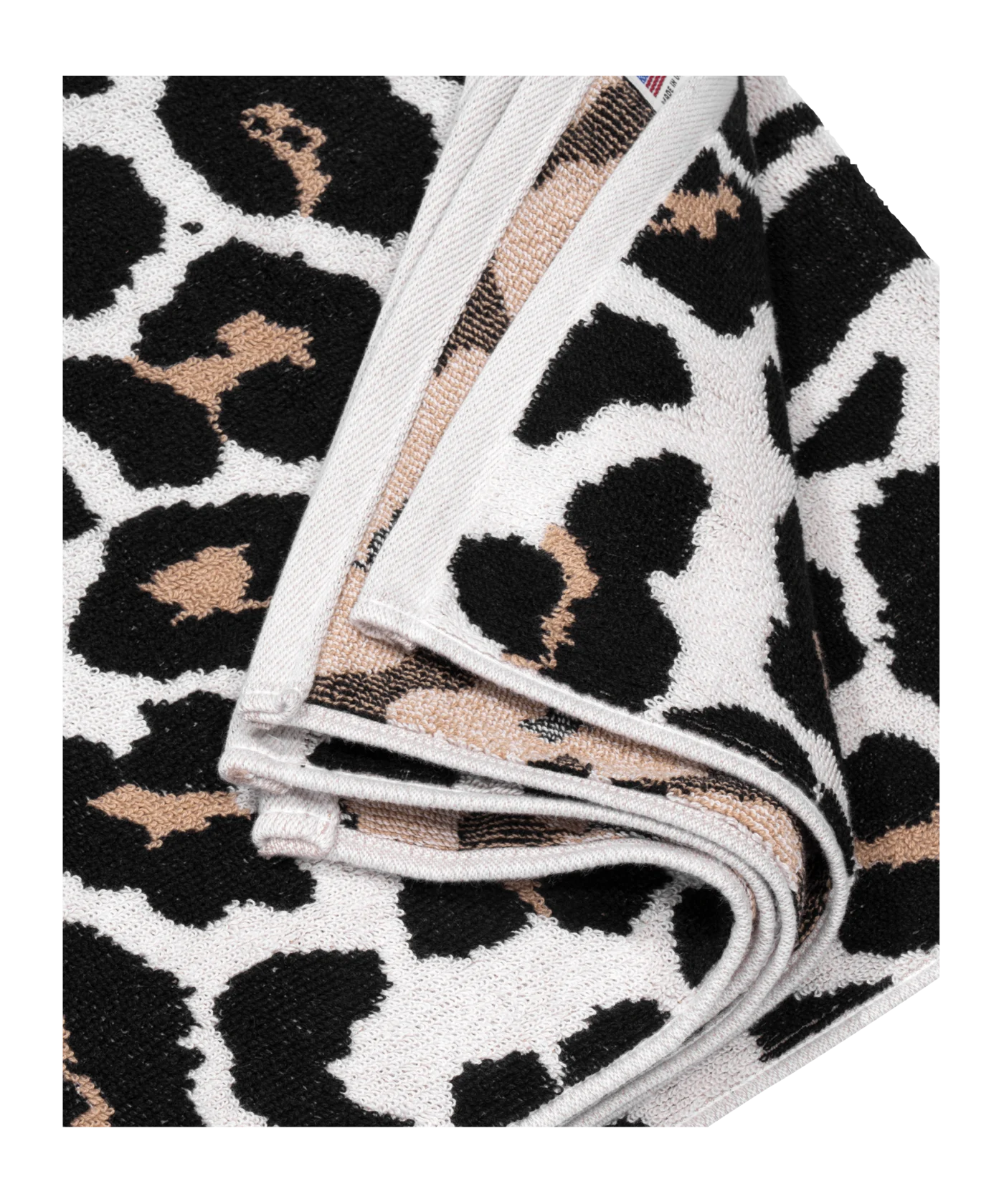 The Hundreds Leopard Handtuch Weiss