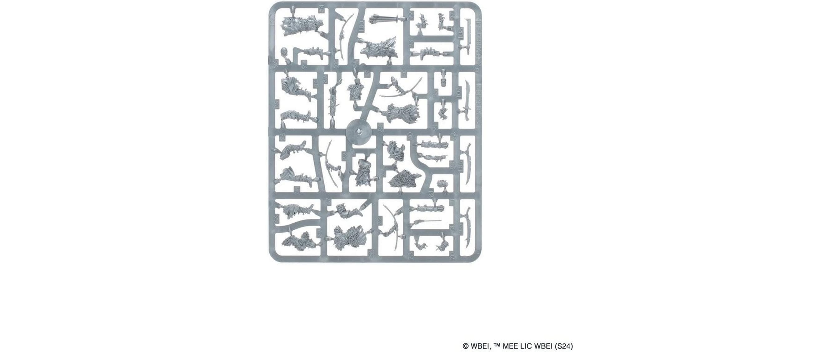 Figurenset Lord of the Rings Hill TribesmenLord of the Rings Middle-Earth Bergstammkrieger – Bausatz