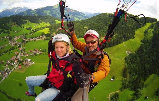 Gleitschirm-Tandemflug in Penken als Geschenk