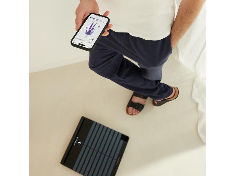 Withings Körperanalysewaage Body Scan Schwarz Gesundheitsstation