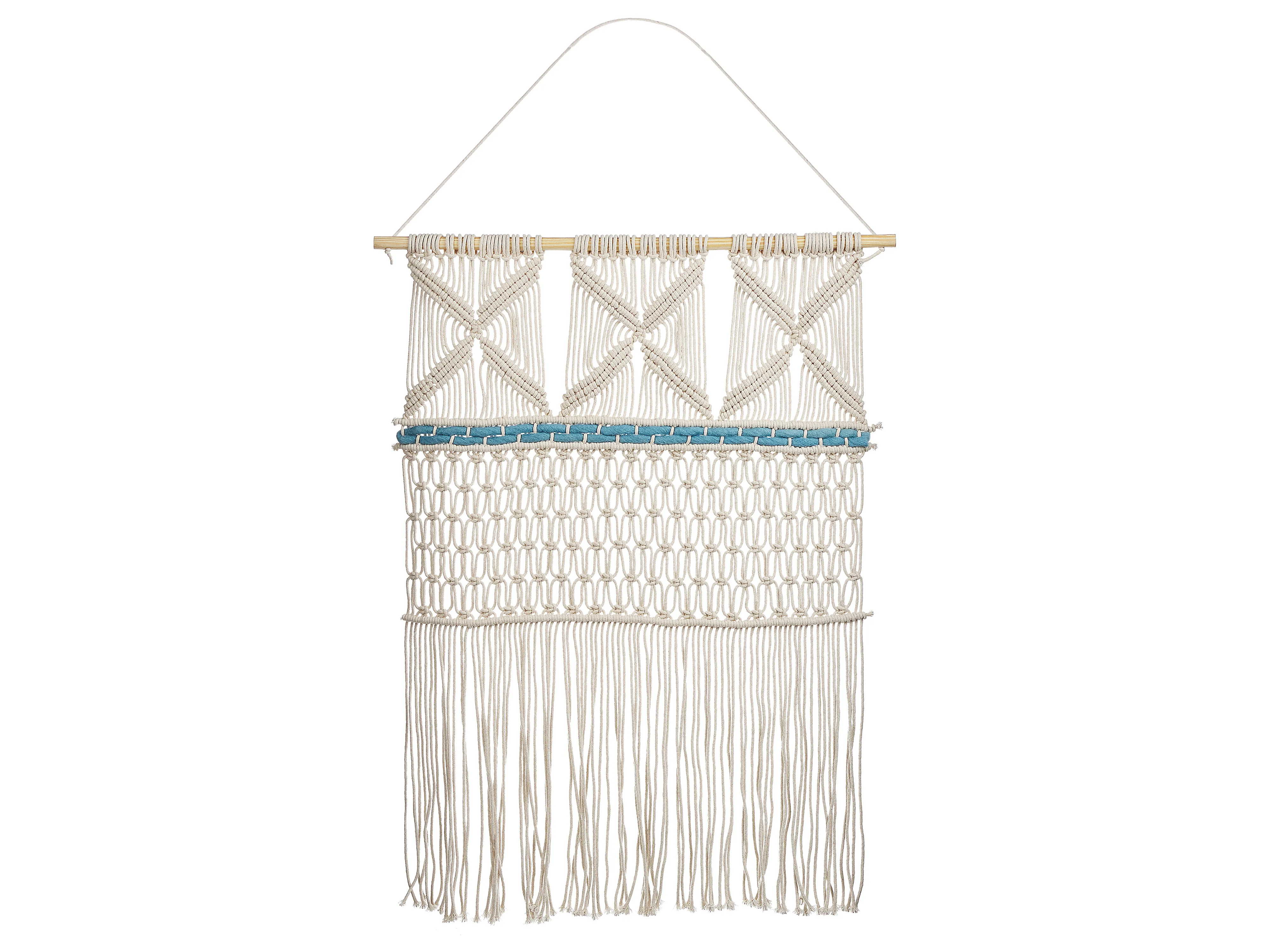 Stoffen wanddecoratie KALADY Katoen 141 cm Beige