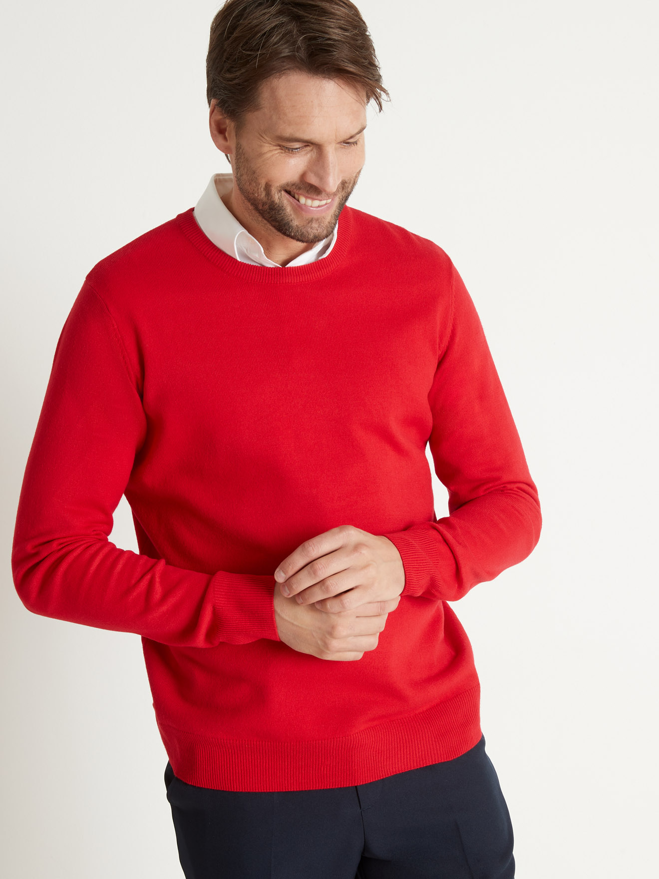 Pull encolure ronde 100% acrylique