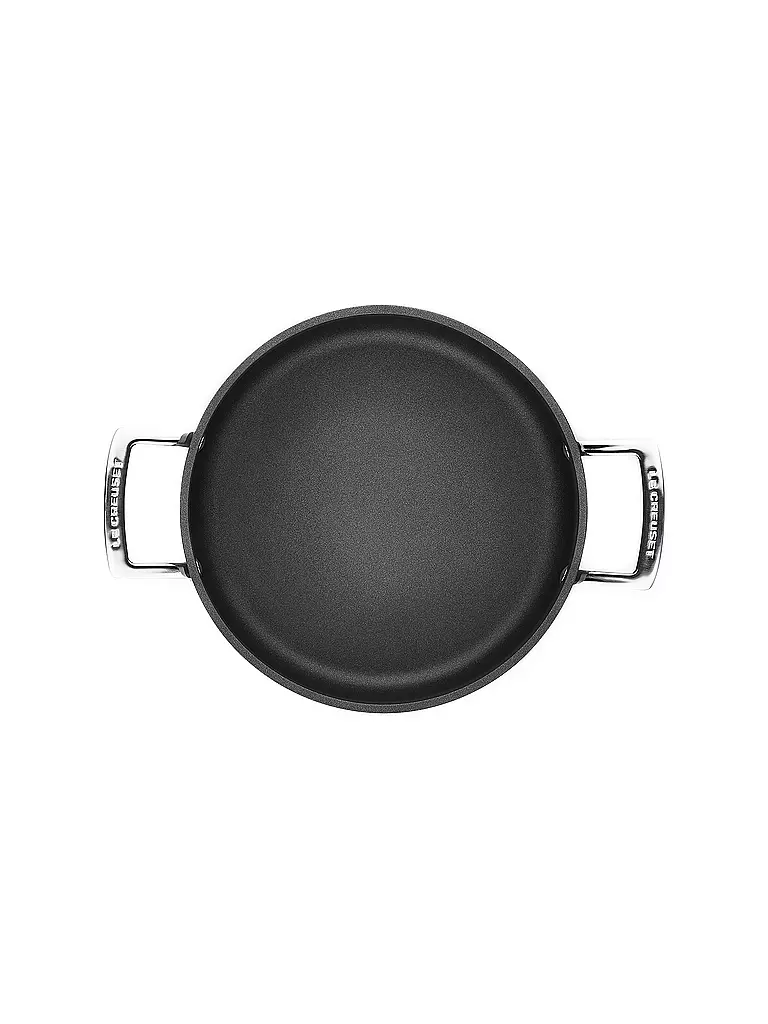 LE CREUSET Alu-Schmorpfanne Antihaft Schwarz 24cm schwarz