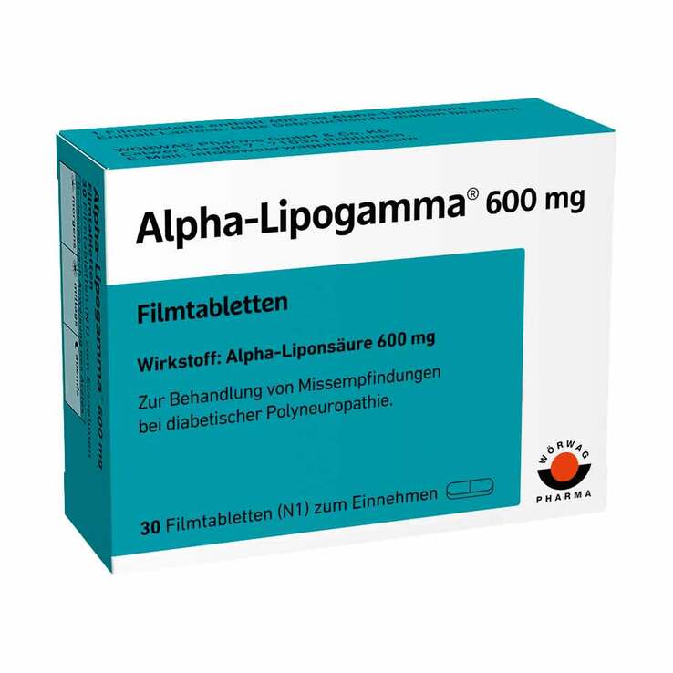 Alpha Lipogamma 600 mg Filmtabletten, 30 St