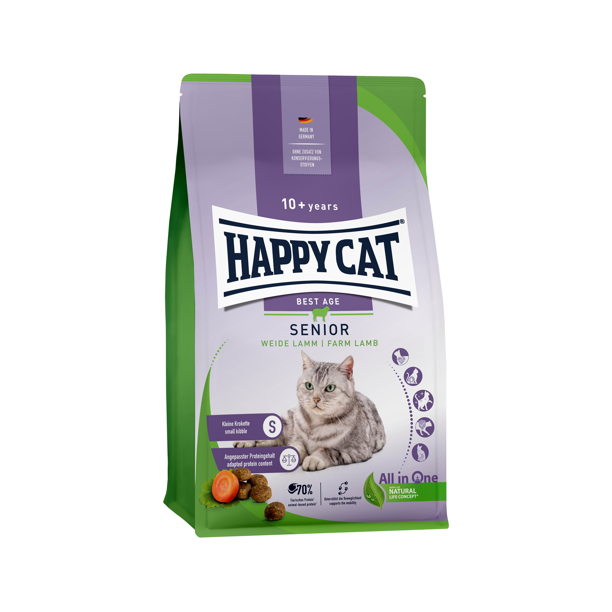 Happy Cat Senior Kattenvoer - Lam