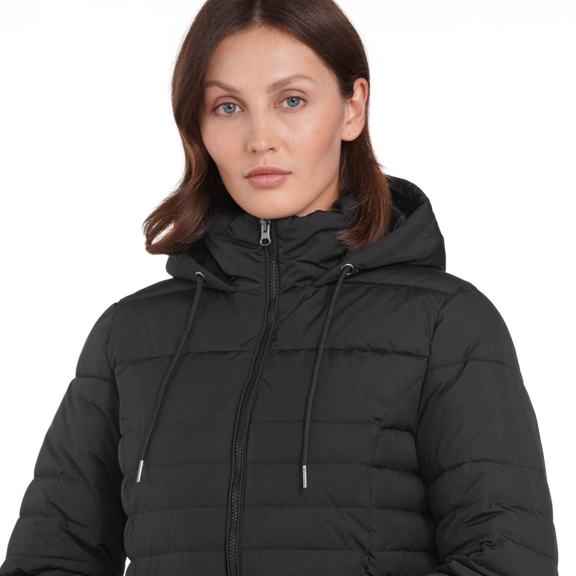 Gina Benotti Damen Steppjacke mit Kapuze schwarz