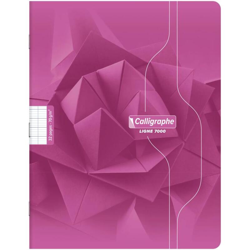 Cahier piqué 7000 17x22 cm 32 pages grands carreaux 70 g - Assortis