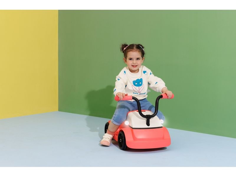 Micro Mobility Rutschfahrzeug Mini Microlino Pink Leichtfahrzeug für Kinder