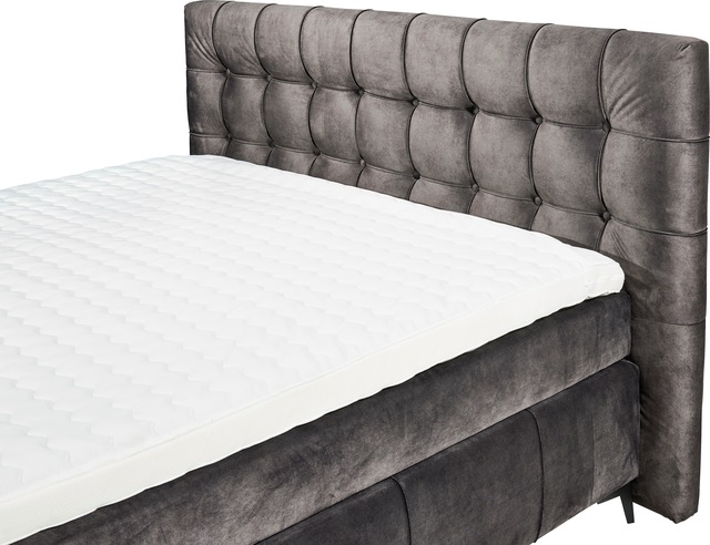 ED EXCITING DESIGN Boxspringbett »Oregon« inkl. Duo-Matratze - Kokosmatte, Filzabdeckung
