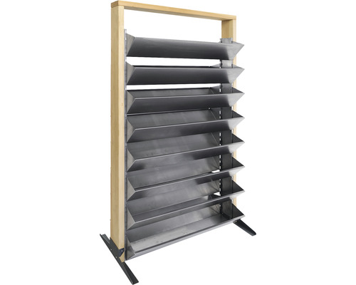 Verhoogd bed verticaal bed bellissa Inalto L16 100 x 50 x 180 cm zilver
