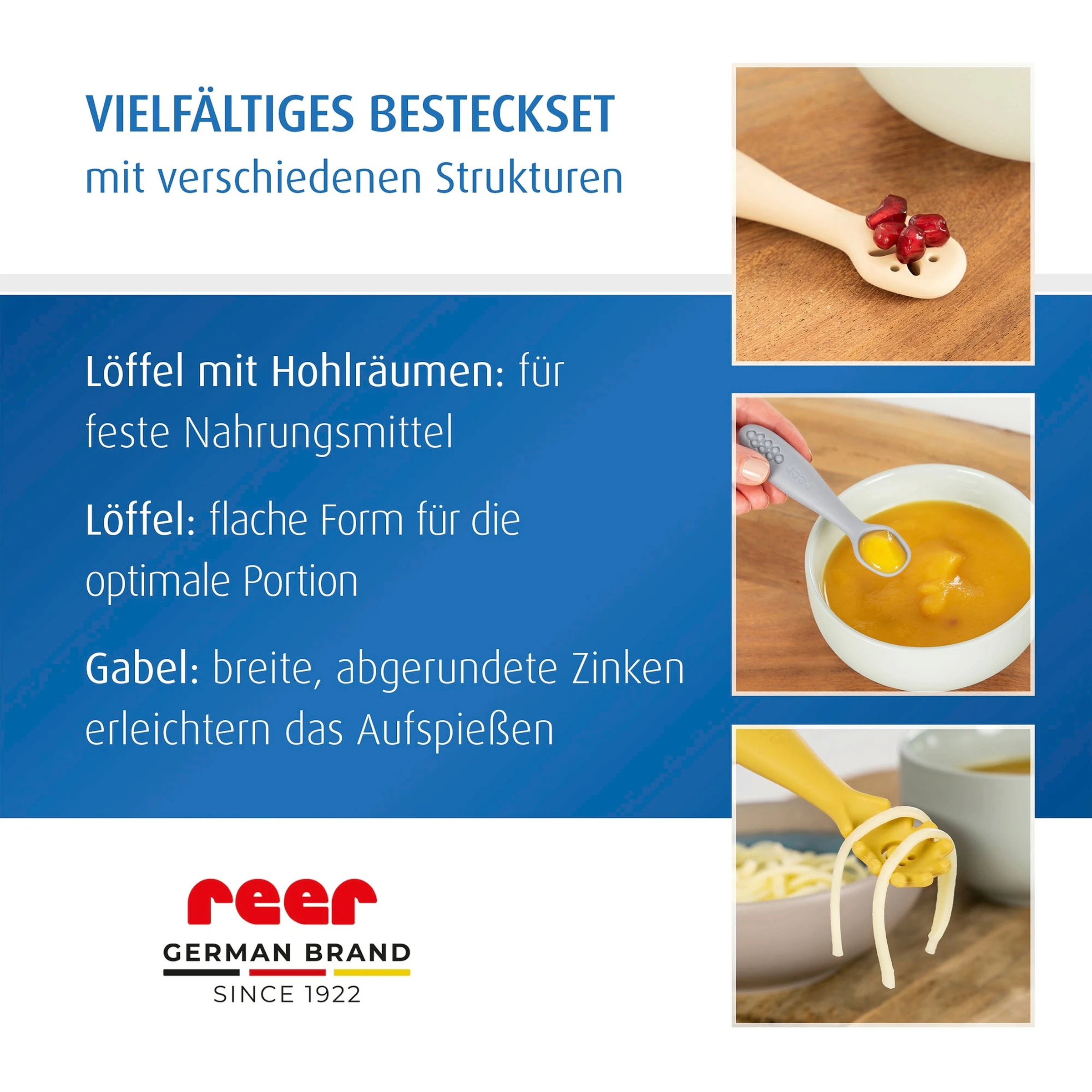 reer 3er-Pack Silikon-Löffel LittleYummie