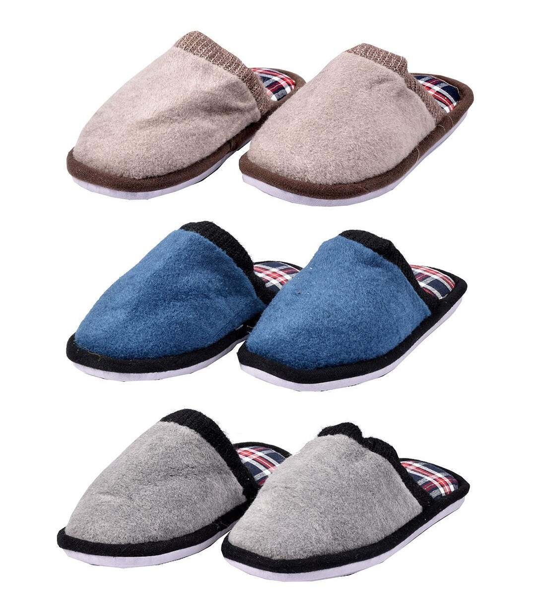 PANTOUFLE Homme PREMIUM MU3410 Pack de 3