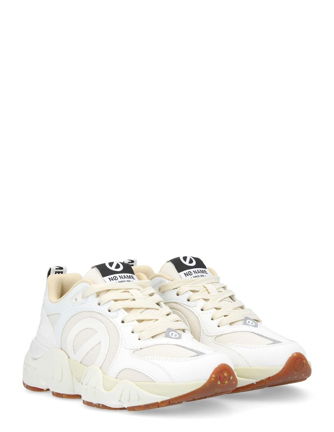 no name Baskets tendance femme krazee runner blanche/multicolore