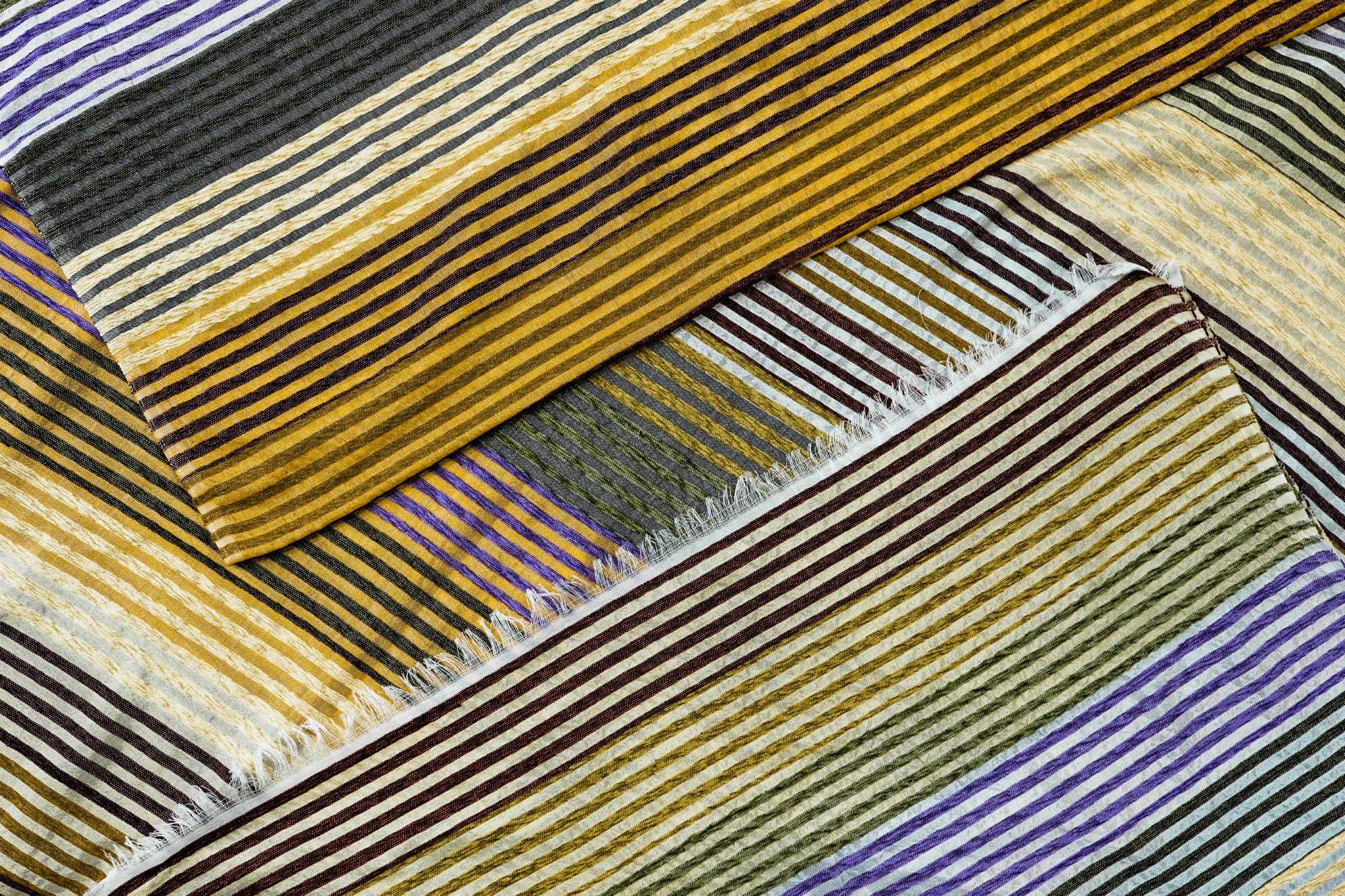 Decke aus Sabra, beige, multicolor, T 300 cm, B 200 cm von fischer's lagerhaus