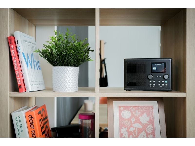 Pure DAB  Radio Classic H4i Schwarz/Esche Das charmante kompakte Internetradio