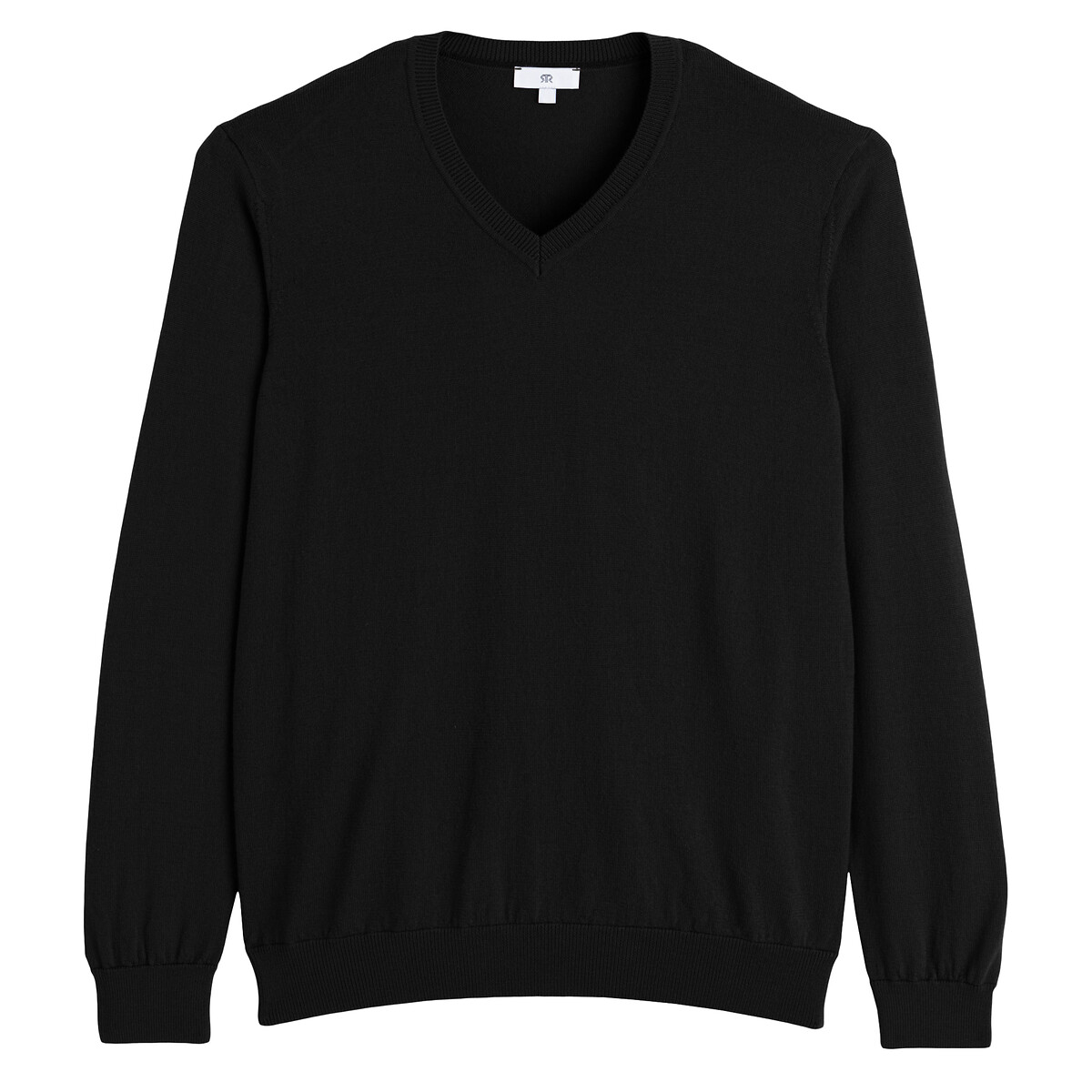 COLEÇÕES LA REDOUTE<br>Suéter com decote em V em lã merino, fabricado na Europa