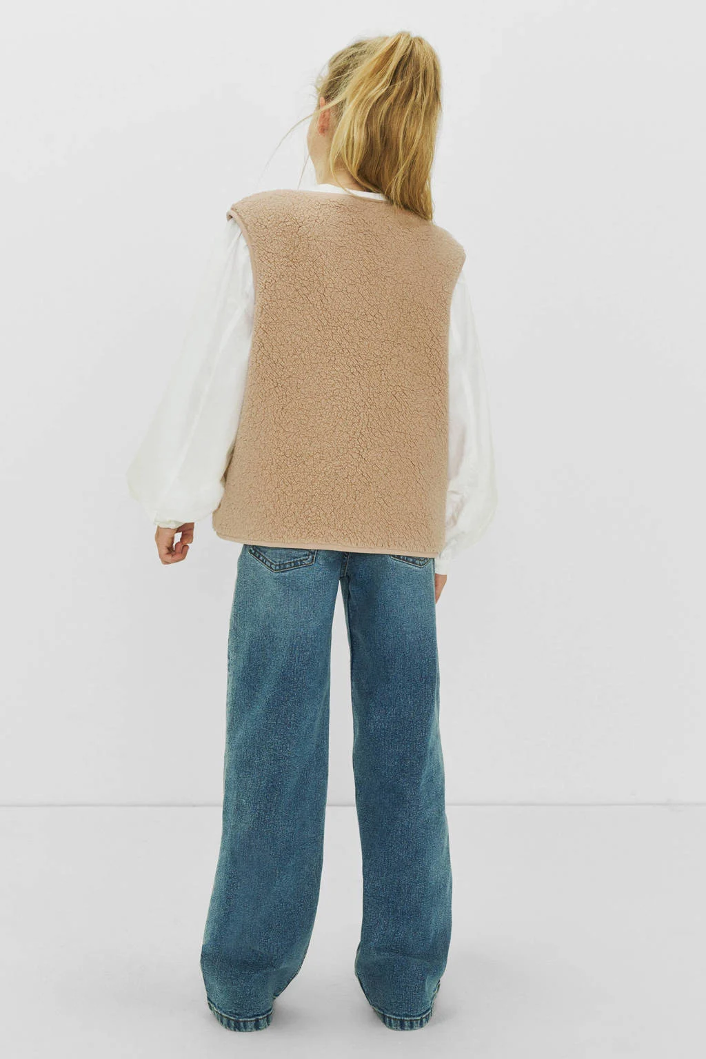 Me & My Monkey teddy gilet Roa beige