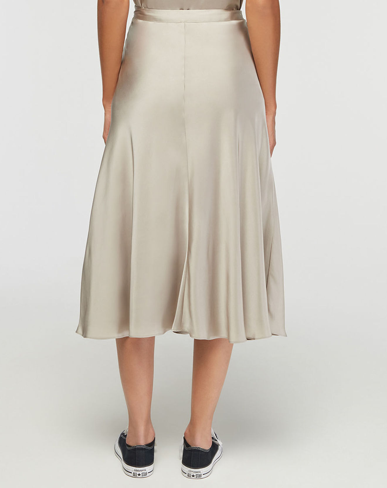 Tommy Hilfiger Jupe en Satin Bias beige