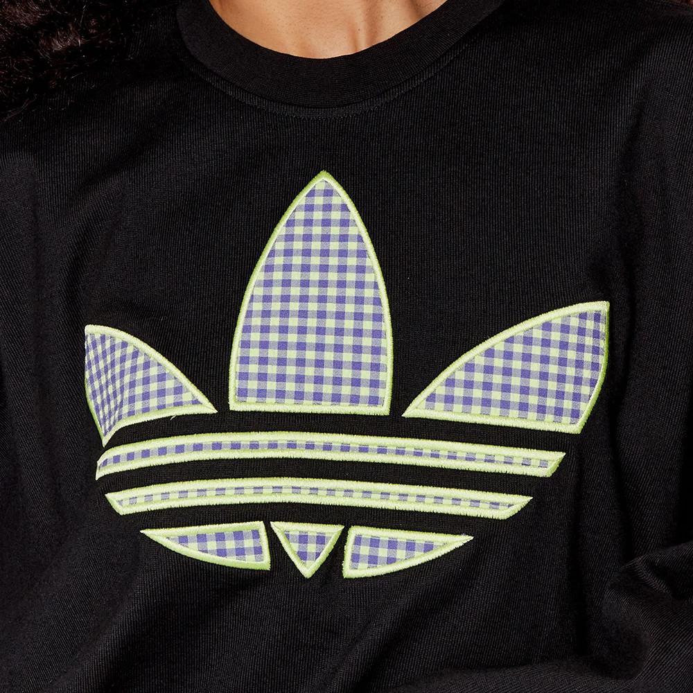Adidas Sweat Oversized Noir femme Adidas Trèfle