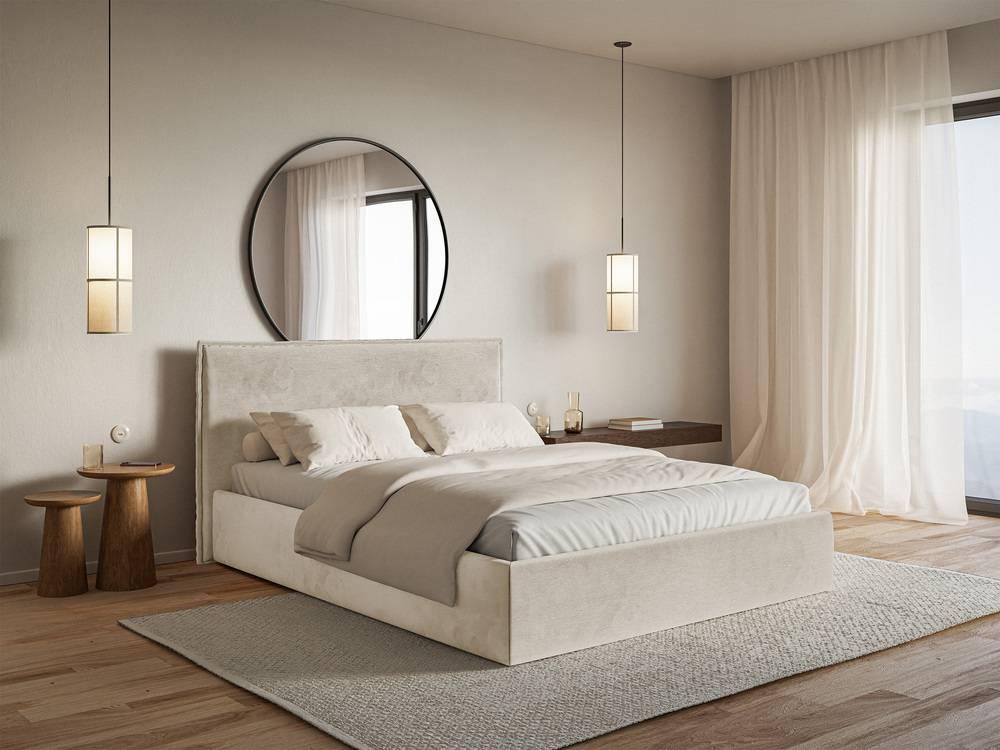 NADUVI Collection Bedframe Esmay velvet met opbergruimte 180 x 200 cm