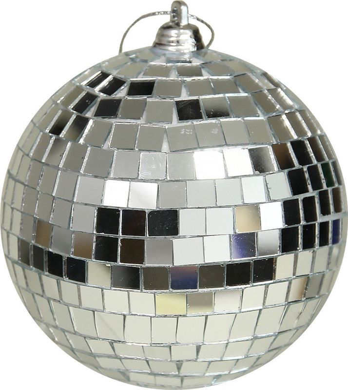 Othmar Decorations - Discoballen - Zilver - Set van 2 - Kunststof