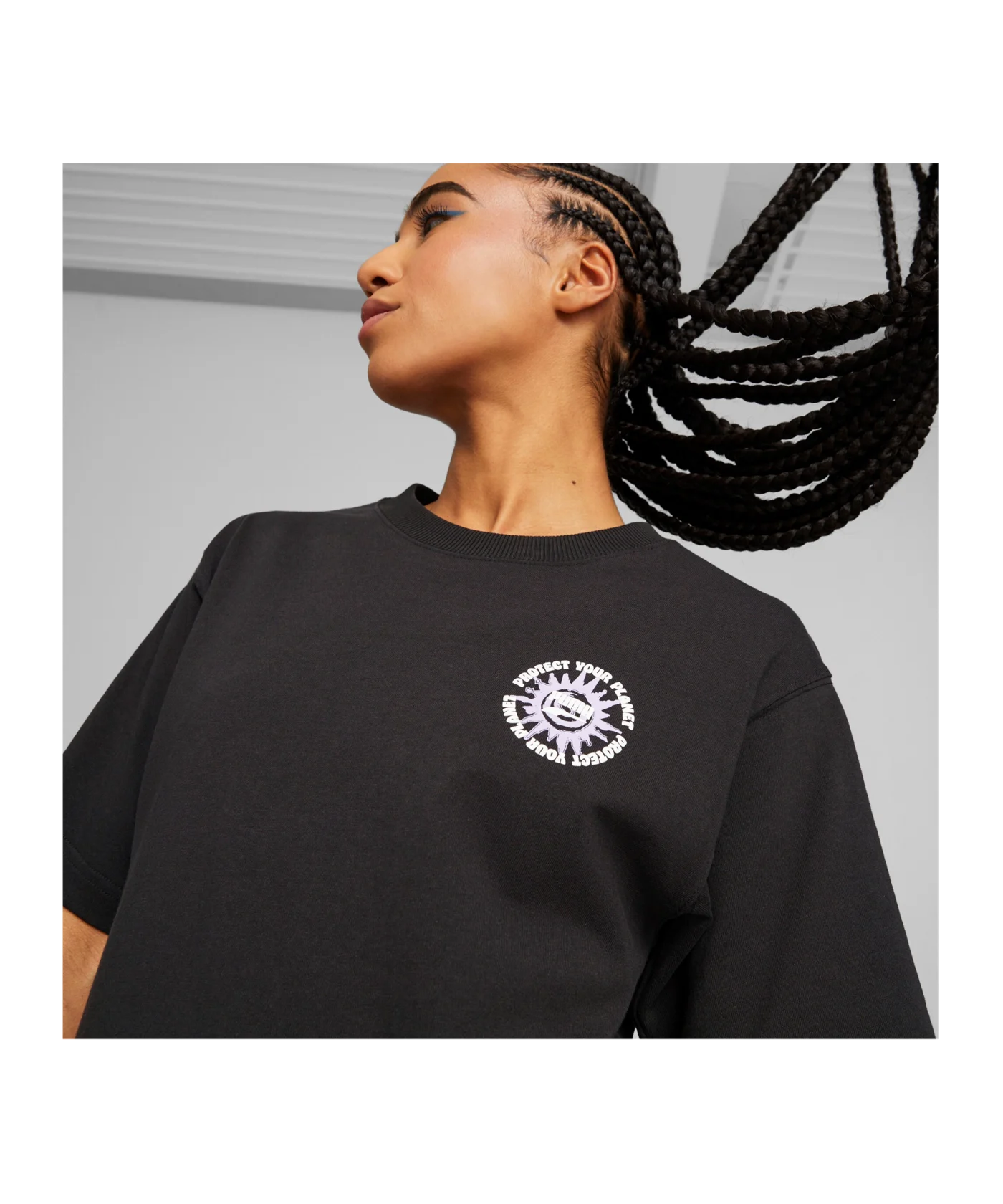 PUMA DOWNTOWN Relaxed Graphic T-Shirt Damen F01