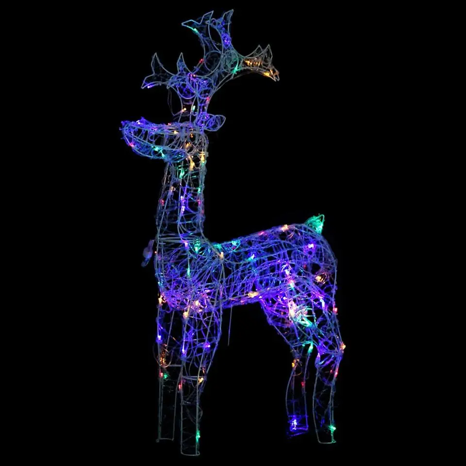 vidaXL - Rendier Kerstdecoratie - Multikleur