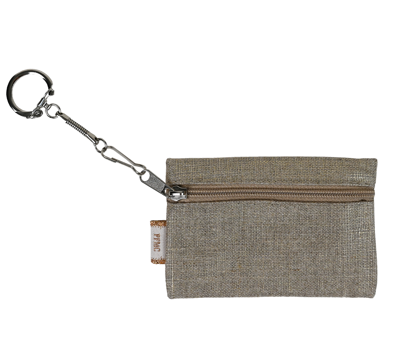 Pochette Porte-Clés Lin Doré