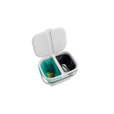 Outwell Camping Mülleimer Collaps RecycleIt Eimer TPE und Plastik Shadow Green