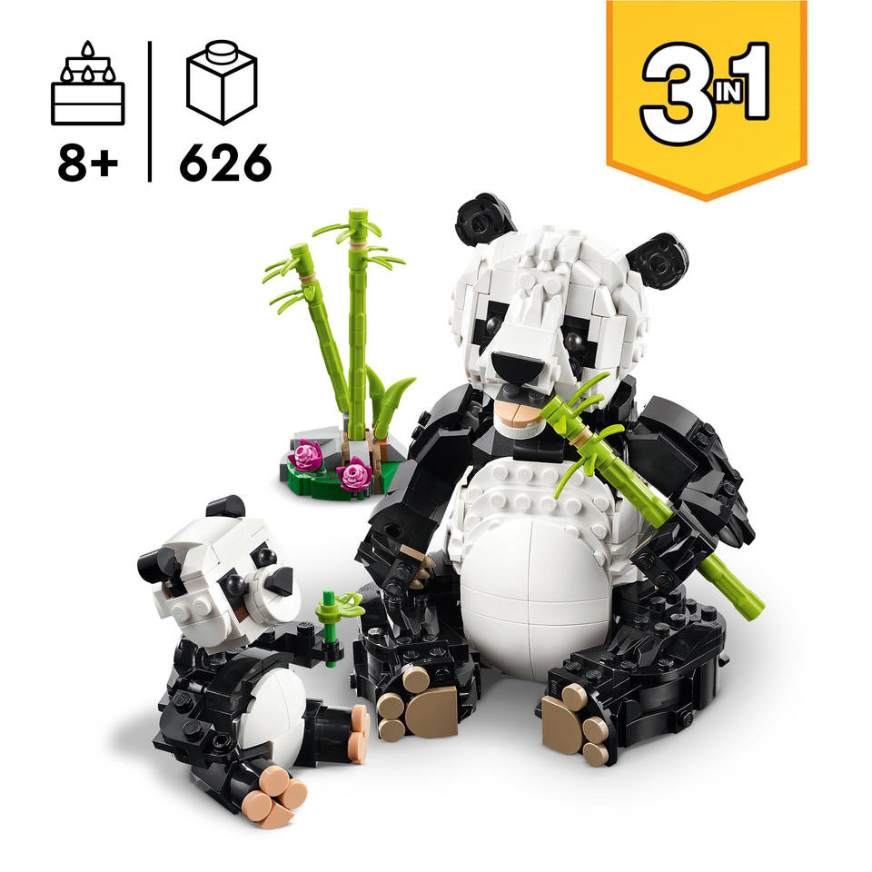 LEGO Creator 3-in-1 wilde dieren: pandafamilie 31165