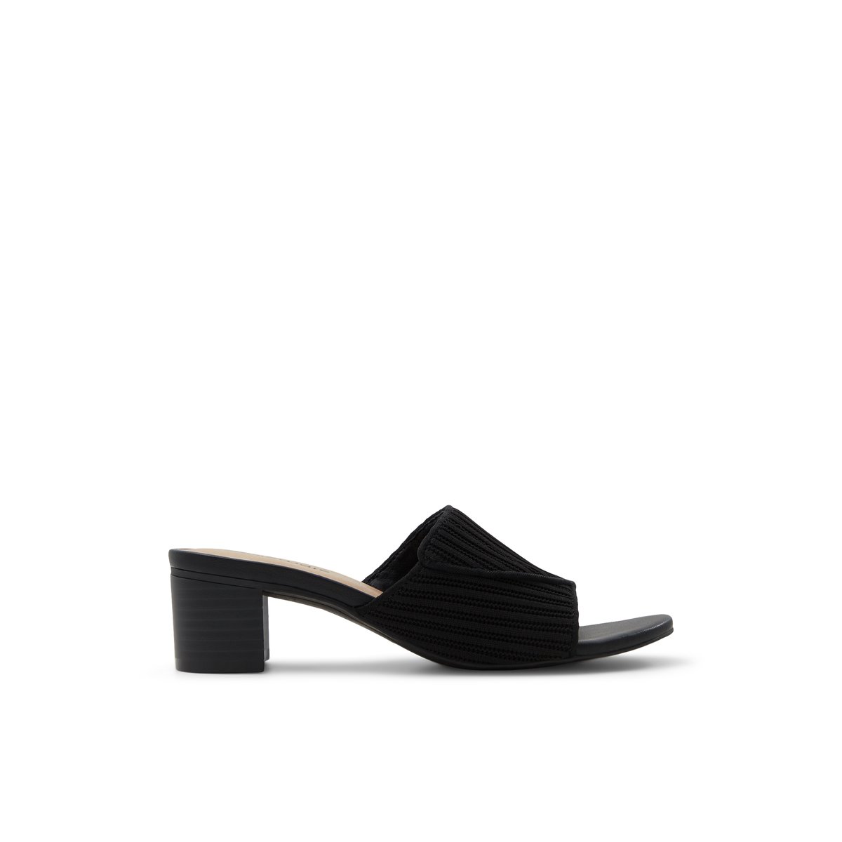 SOLEMATE-Orrie-Sandales mules - Talon bloc - Noir