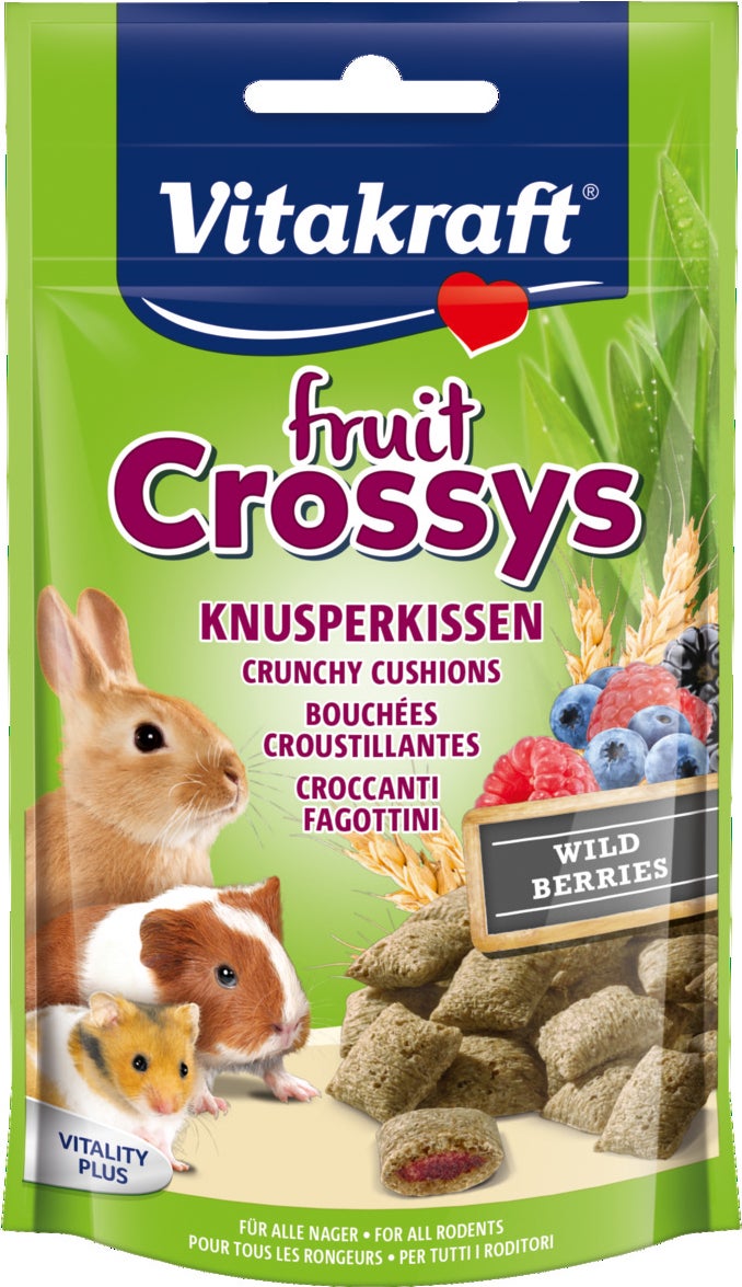 Vitakraft knaagdier- en konijnensnack Fruit Crossys bosbessen 50 g