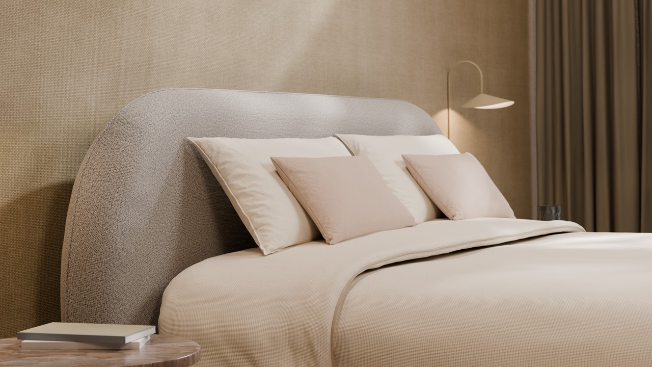 Boxspring Flow met Kårlsson Excellence matras - Wool look off white