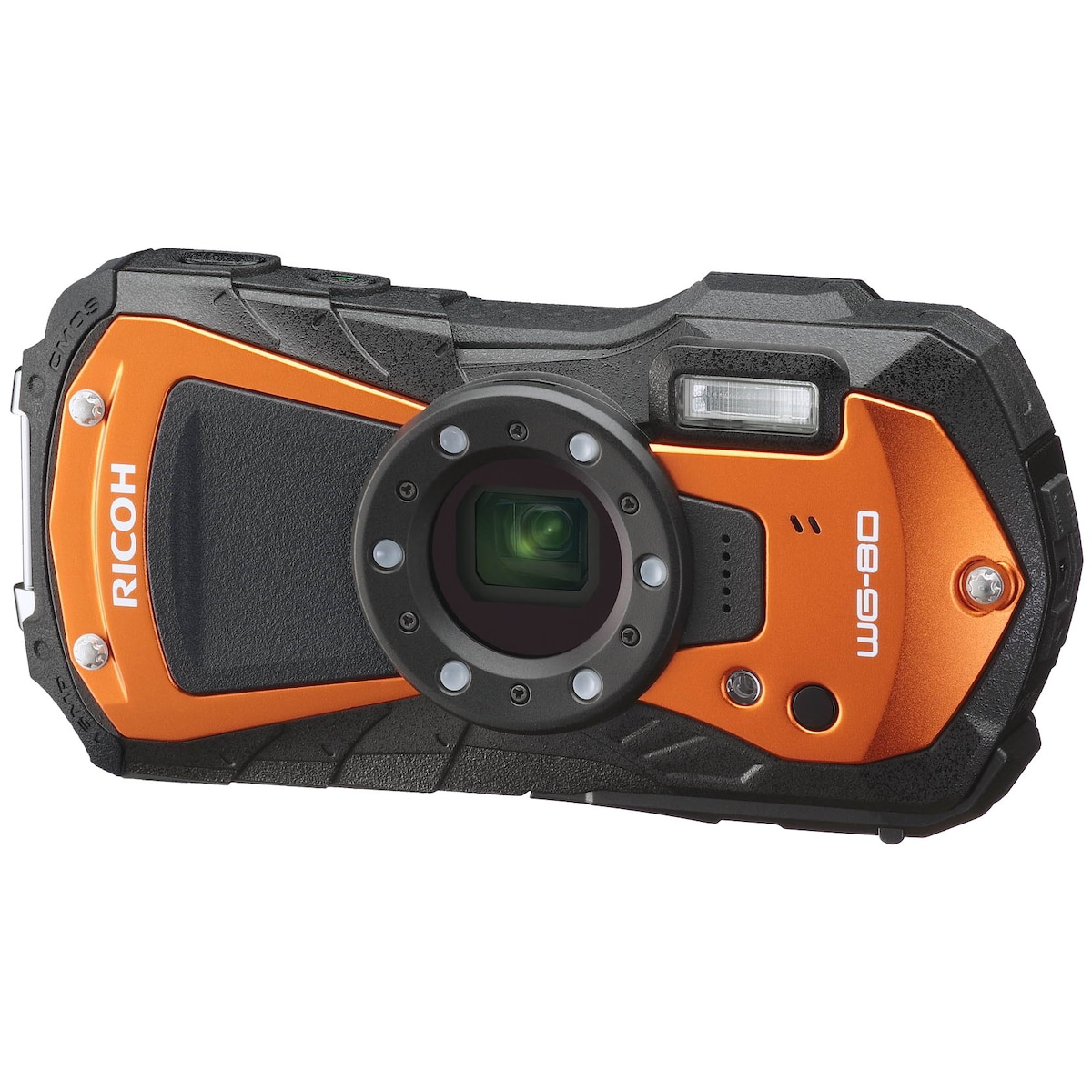 Ricoh kompaktkamera WG-80 (oransje)