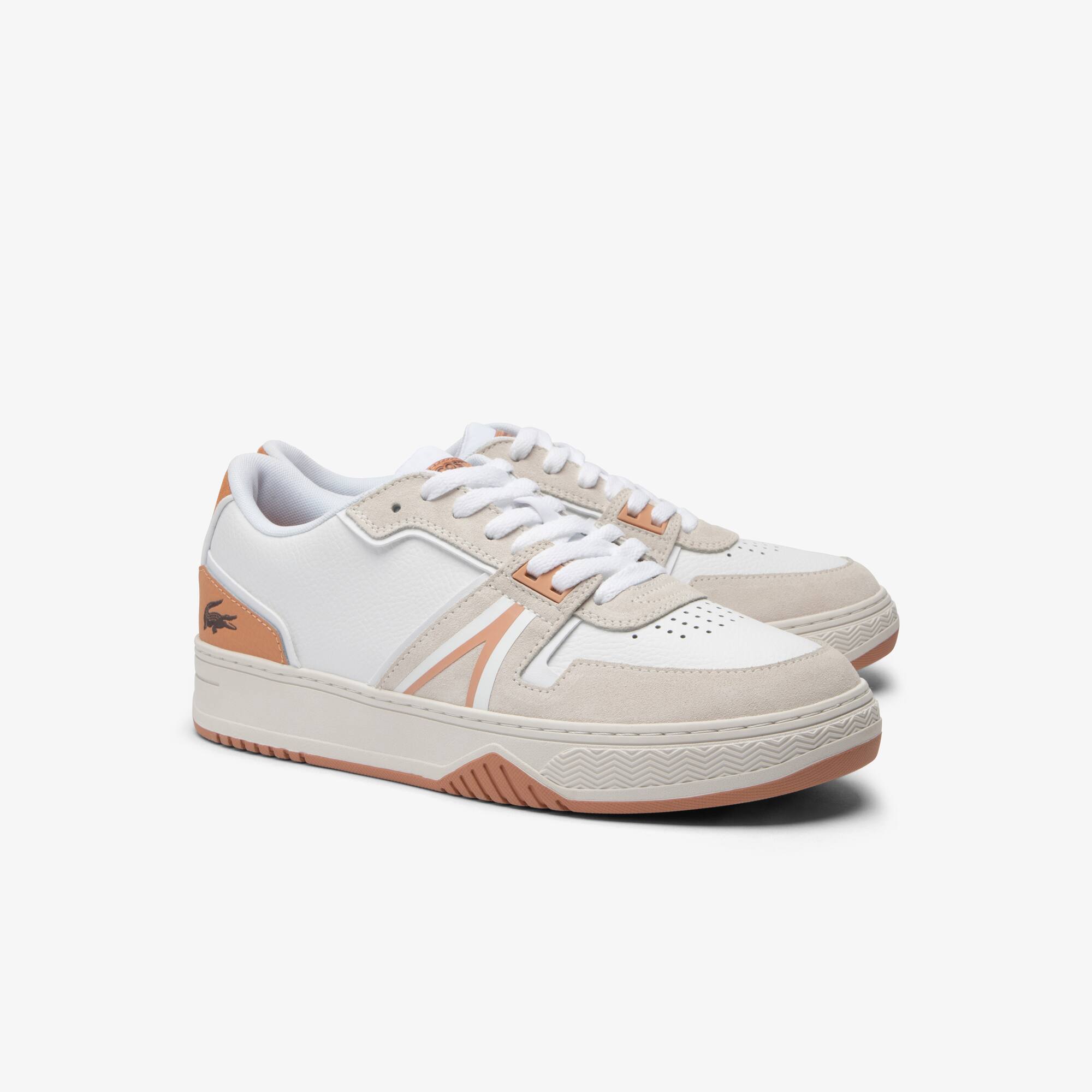 Herren L001 sportliche Sneakers aus Leder Sneakers - Weiss - Lacoste - Herren
