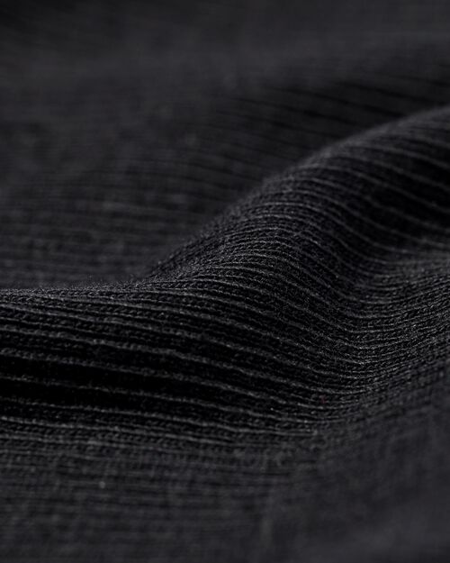 t-shirt femme Clara côtelé noir
