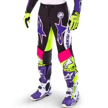 Pantalon cross Alpinestars SUPERTECH - DIRT STUDIO 2025 - Blanc / Violet
