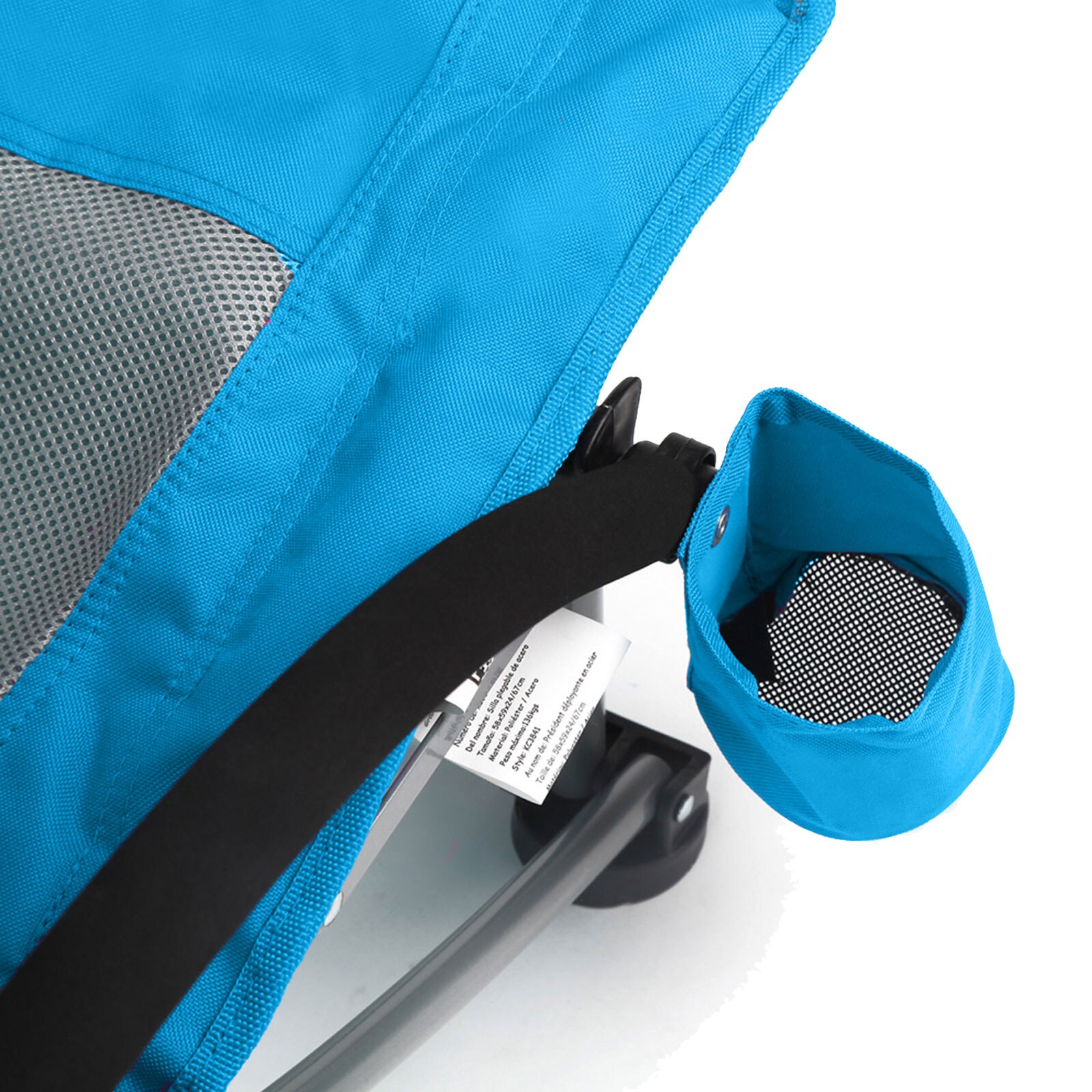 KINGCAMP Strand Liege Stuhl Camping Klapp Falt Sessel Niedrig Garten Stahl 136kg Farbe: Royal Blue