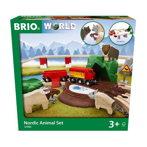 BRIO Togbane Med Nordiske Dyr