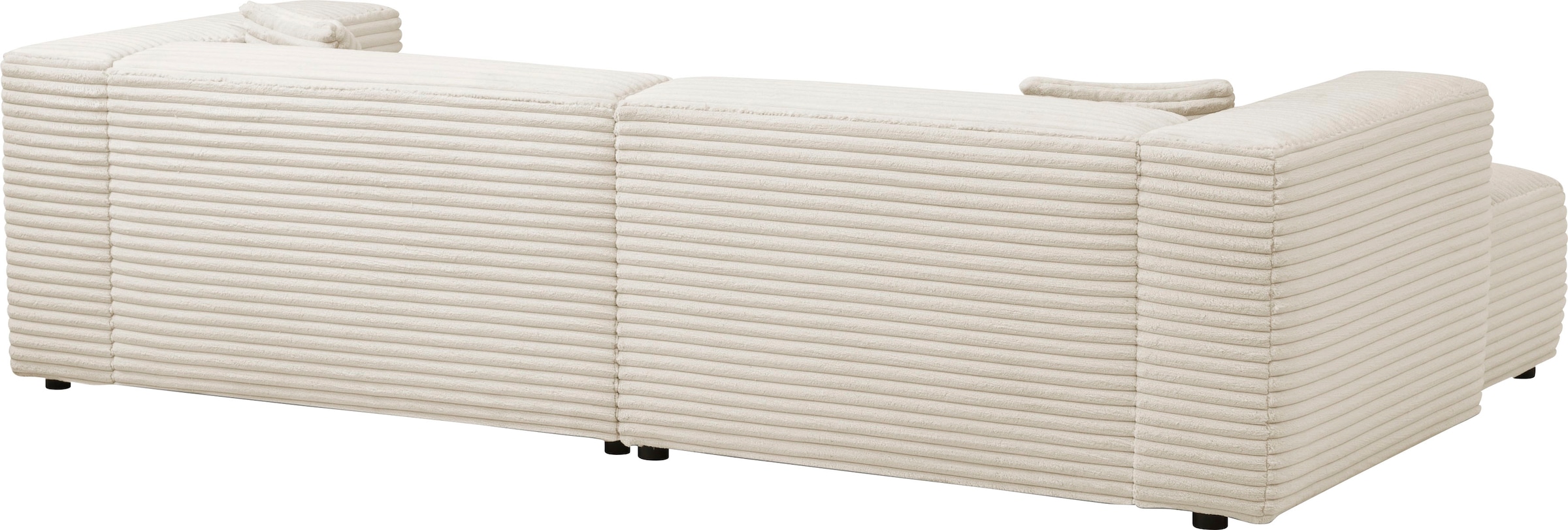 Home affaire Ecksofa »BAKELS, L-Form in Cord oder Boucle-Stoff, moderne Couch« wahlweise Recamiere rechts/links, bequemer Sitzkomfort