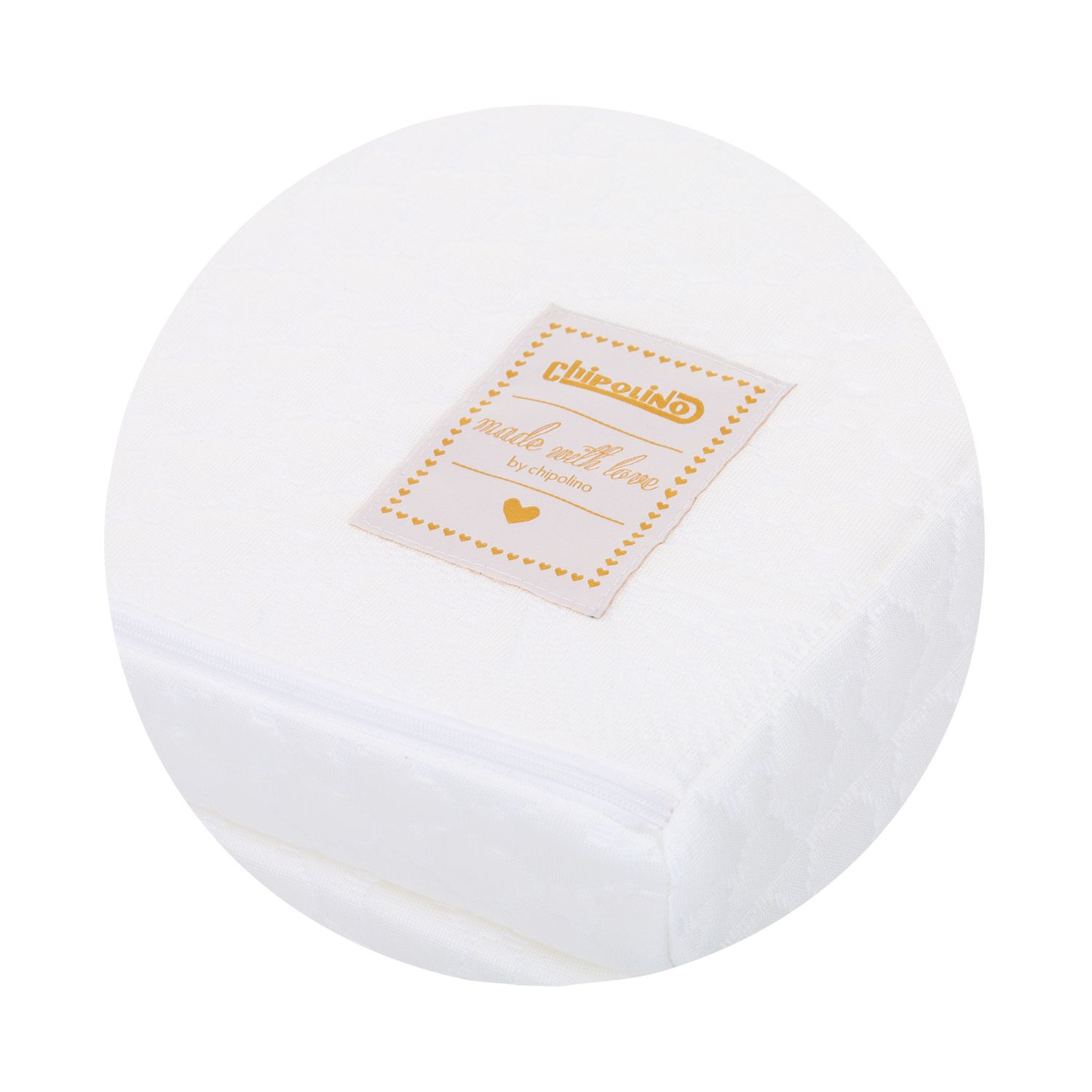 Chipolino Baby-Faltmatratze Aloe, Maße 120 x 60 x 6 cm, hypoallergen weiß