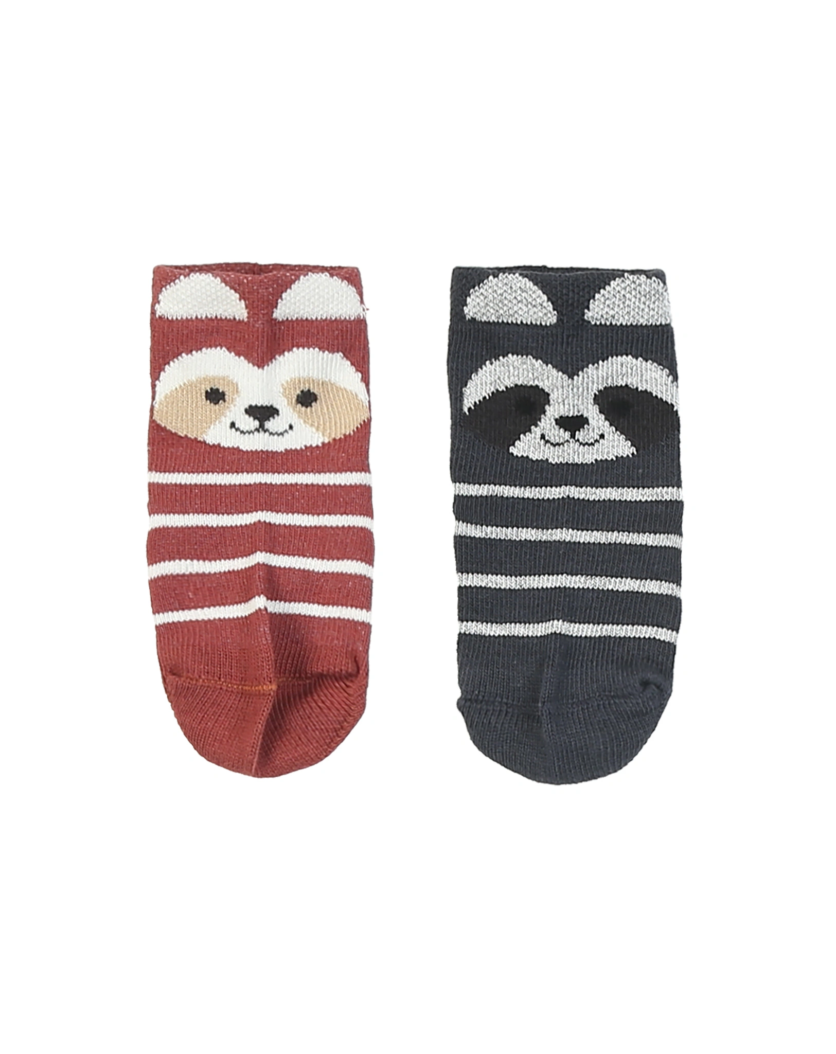 Söckchen WASCHBÄR 4er Pack braun/grau