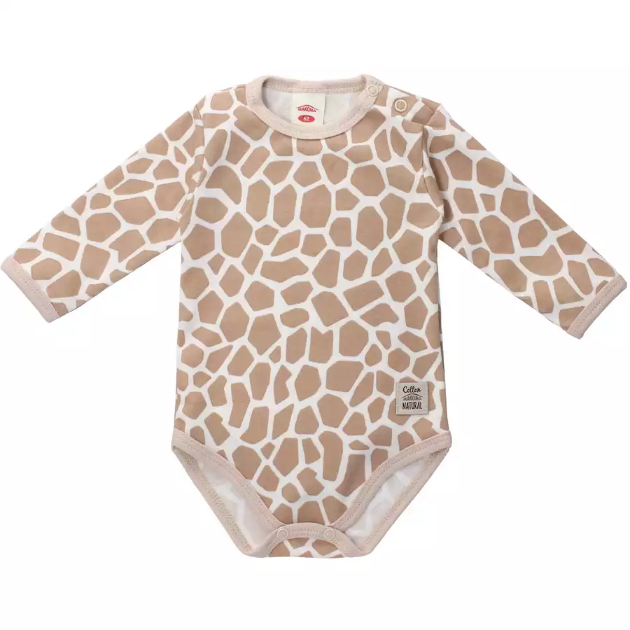 Makoma Body Langarm Giraffe braun