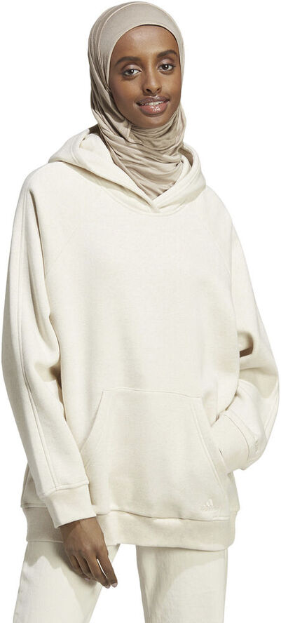 adidas ALL SZN Fleece Boyfriend hættetrøje Hvid