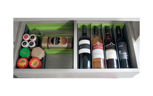 Purvario Pure Light Edition Stauleisten Set für Schubladen 8 Stück