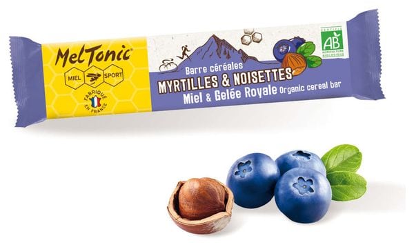 Barre énergétique Bio Meltonic Myrtilles/Noisettes - 30g