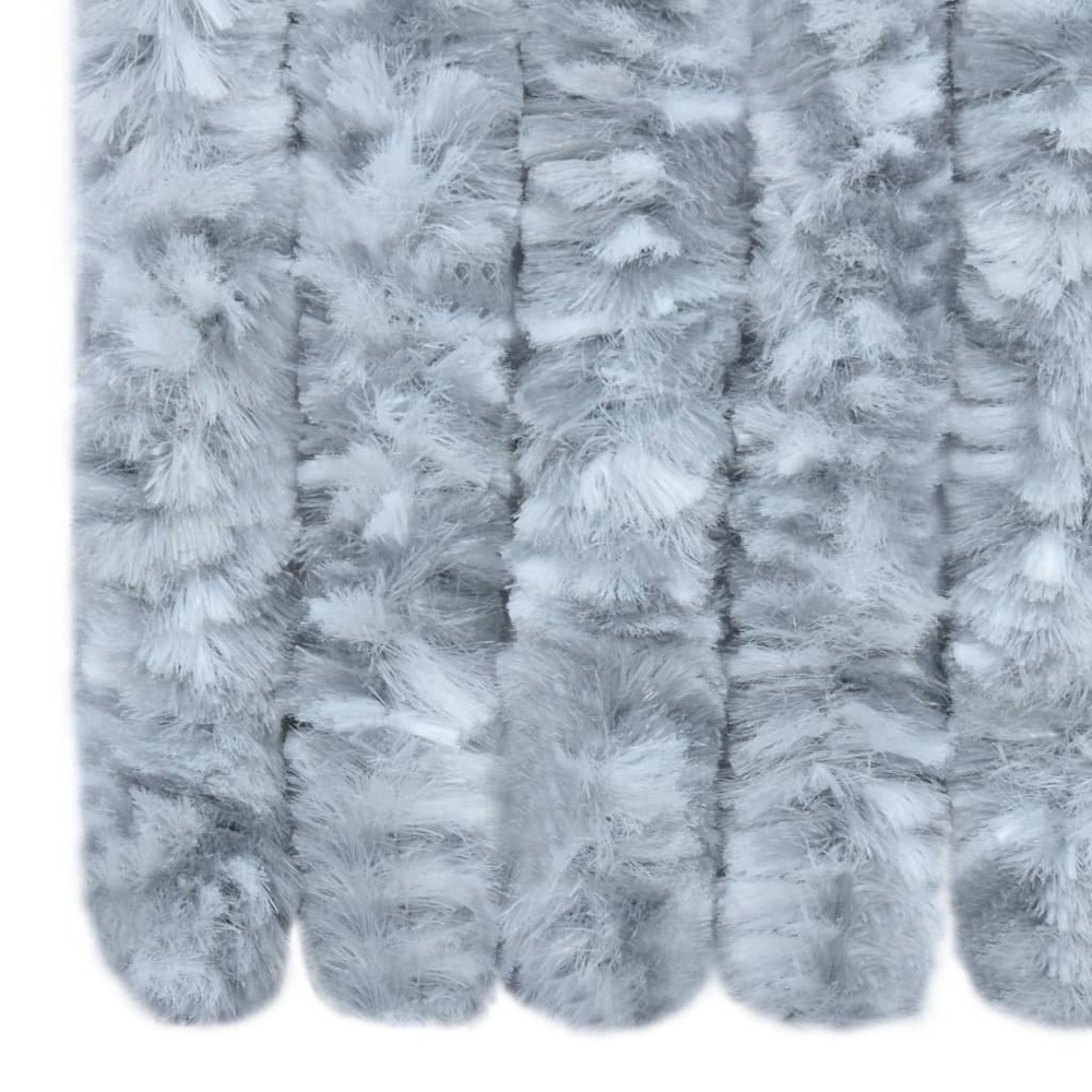 Moustiquaire blanc et gris 56x200 cm chenille