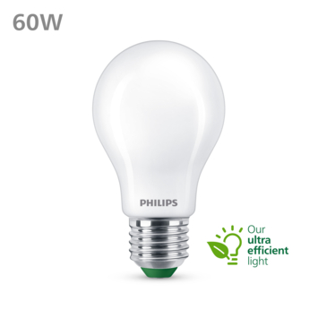 Philips greenlabel LED 60W E27 peer 2700k frosted