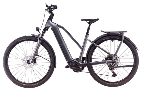 VTC Électrique Cube Kathmandu Hybrid Pro 800 Trapeze Shimano Cues 11V 800 Wh 700 mm Gris Slab 2025